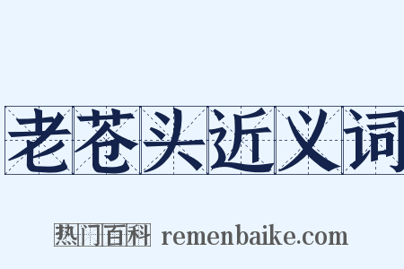 老苍头近义词是什么意思的图片